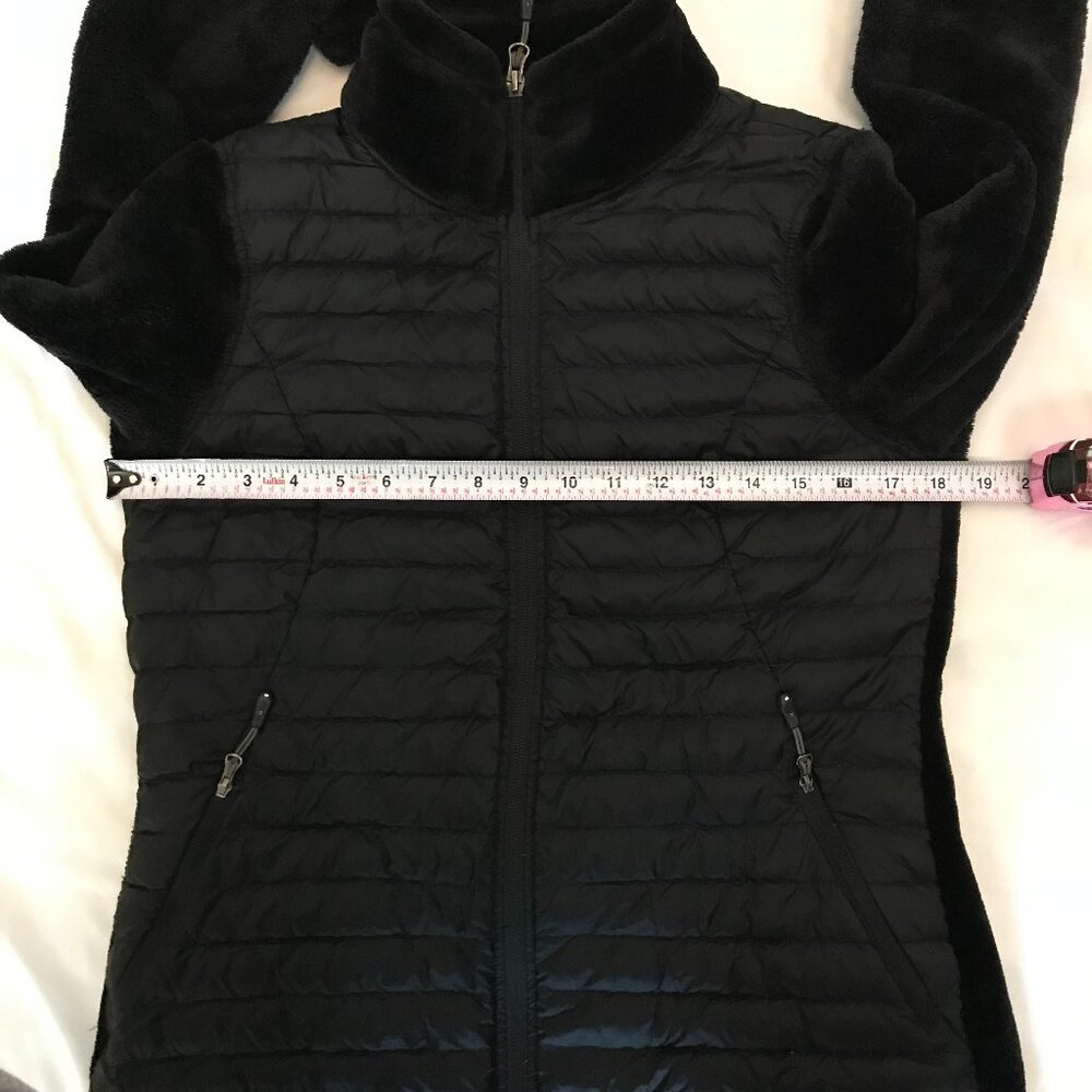 32 Degrees Quilted and plush full zippered jacket with pockets, black size Small - Picture 10 of 12